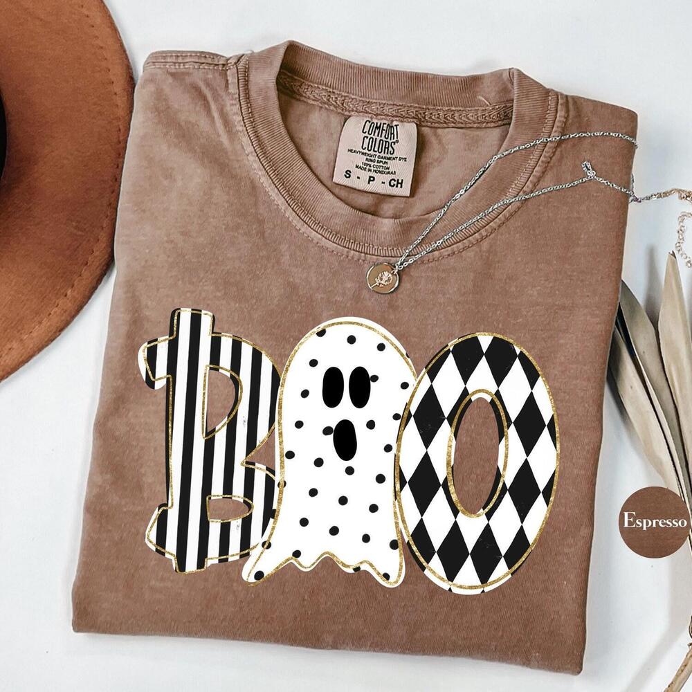 Retro Ghost Boo Halloween  Shirt  Tshirt